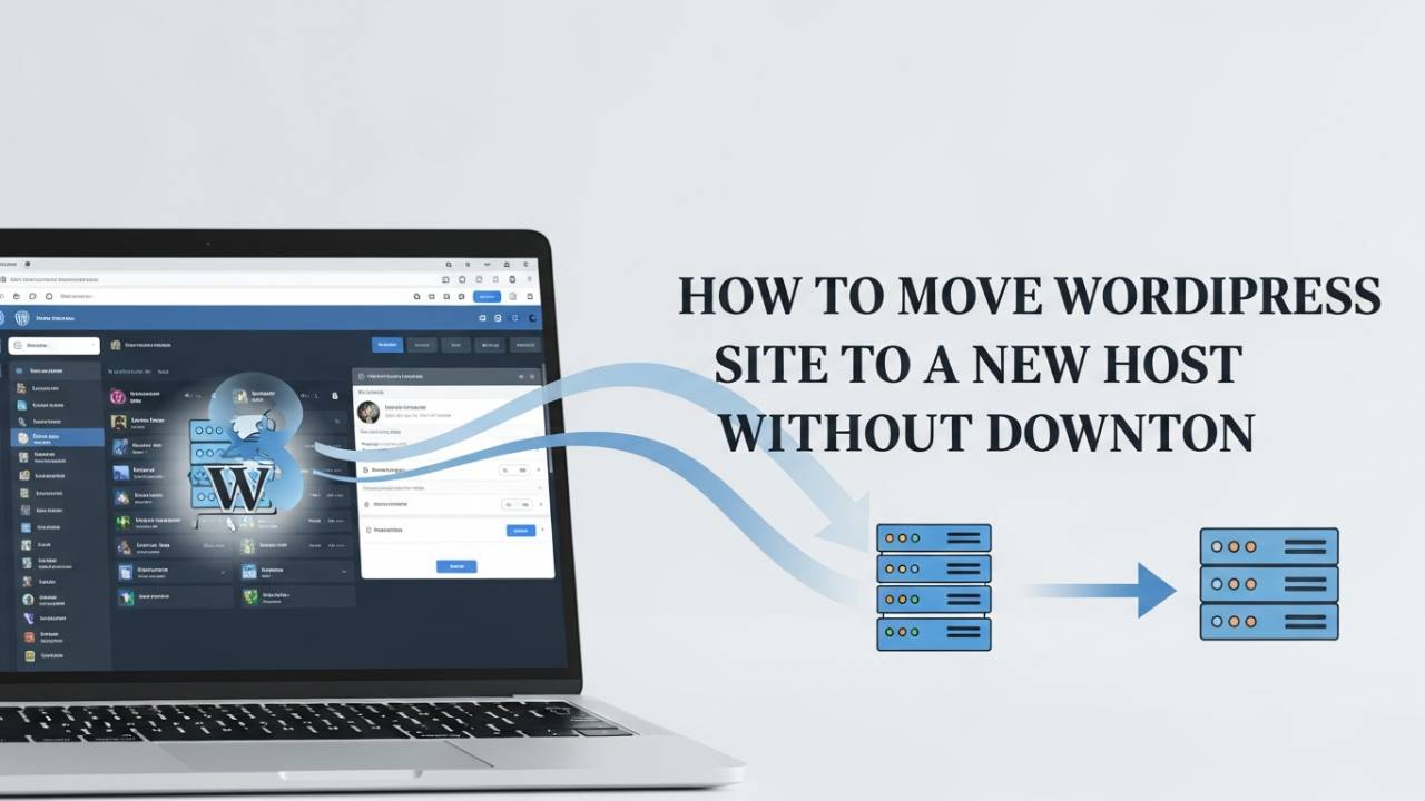How to move WordPress site to new host without downtime using a safe and step-by-step migration process