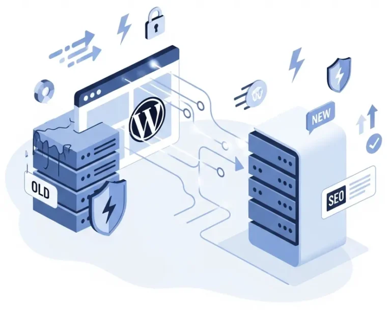 Safe and SEO-protected WordPress website migration from one server to another